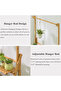 Bamboo 3-Tier Hanging Plant Stand, Folding Flower Pot Organizer Shelves for Patio 60cm - 5