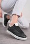 Daily Black Women's Sneaker Lace-Up Serrated Sole Suede Detailed Walking Sports Shoes 07 - 6
