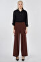 Basic Comfortable Cut Pants Chocolate - 2