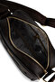 Women's Vegan Brown Messenger Bag - 5