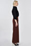 Basic Comfortable Cut Pants Chocolate - 5