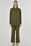 100% Lyocell Double Pocket Tunic Khaki - 2