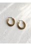 Steel Gold and Silver Mix Color Rope Form Perla Twist Hoop Earrings - Non-darkening-