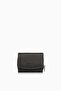 Cengiz Pakel Women's Genuine Leather Mini Horizontal Snap Wallet/Portfolio - 65288 - Black