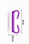 Hard Manicure/Nail Dust Cleaning Brush (Purple) (Large and Wide) 2 Pieces - 2