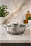Aster Stainless Steel Flat Pot 24 cm