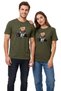 Unisex Multi-Colored Street Rider Teddy Bear Printed 100% Cotton Crew Neck T-Shirt