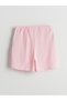 Two Mt Shop Quality Lcw Kids Pink Elastic Waist Girls' Shorts - 6