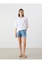 Two Mt Shop Quality Lcw Jeans Indigo Denim Straight Loose & Baggy Women's Jean Shorts