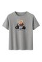 Unisex Multi-Colored Street Rider Teddy Bear Printed 100% Cotton Crew Neck T-Shirt - 2