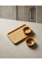 Bamboo 3-Piece Breakfast and Presentation Set - Rectangular Presentation Tray and 2 Snack Bowls - 6