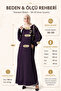 Elif Vav Embroidered Snap Fastener Robe Bitter Brown - 2