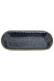 Al Saif Gallery porcelain serving plate, 19 cm, oval - black