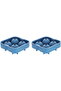 Save So plastic ice cube tray, 12 x 12 x 5 cm, 2 pieces - light blue - 2