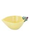 Al Saif Gallery Porcelain Bowl, 15.8 x 12.6 x 6.9 cm, lemon shape - yellow