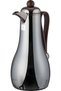 Al Saif Gallery Gheem Thermos Set, 2 Pieces, 1/1 Liter, Glass Inner Container, Wooden Handle - Glossy Black - 5