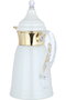 Al Saif Gallery Qamar Thermos Dallah, 0.35 L, Transparent Handle, Stainless Steel Inner Case, Stainless Steel Outer Body - Pearl Gold - 4