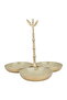 Al Saif Gallery steel circular sweet presentation bag, 23x23x3 cm, 3 boxes - gold
