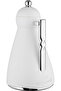 Noor Plastic Thermos, 1 Liter, Glass Inner Container, Push Button, Silver Handle - White - 3