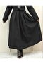 Pleated zippered checkered skirt - black - 6