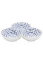 Al Saif Gallery porcelain serving plate, divided into 3 boxes - blue
