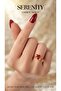 Steel Plated Ring with Heart Figure on the Ring - 2