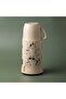 Helios Thermos, 0.25 Liter, Glass Interior, Cat Pattern - Beige Black - 2
