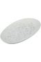 Al Saif Gallery Porcelain Plate, 22x13x2.7 cm, Oval - White - 2