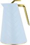 thermos, 1 liter, glass inner container, plastic outer shell - blue - 6