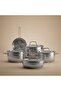 MIROLEX Stainless Steel Cookware Set, 9 Pieces - Silver