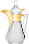Suleiman 2 Thermos, 1 liter, inner glass container, outer stainless steel container - silver gold - 2
