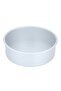 Al Saif Gallery aluminum oven tray, 11x3 Inch, round, movable base - silver - 2