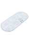 Al Saif Gallery porcelain dessert serving dish, 37 x 16.5 x 2.4 cm, oval, silver pattern - white