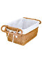 Al Saif Gallery Rectangular Wicker Serving Basket, 40 X 30 X 20 Cm - Beige - 2