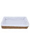 Al Saif Gallery Rectangular Wicker Serving Basket, 50 X 36 X 9.8 Cm - Beige - 2