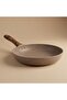 Granite Pan, 22cm, Wooden Handle - Brown