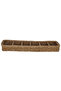 Al Saif Gallery wicker basket, rectangular, divided - brown