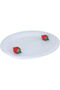 Al Saif Gallery Porcelain Serving Plate, 35.9 x 25.7 x 4.3 cm, Round - White - 4