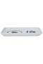 Al Saif Gallery porcelain serving plate, 22 x 12 x 2 cm, rectangular, heart pattern - white