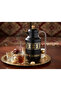 Al Saif Gallery Kkozami Thermos, 1 Liter, Glass Interior, Transparent Handle, Push-Button Lid - Black And Gold - 6