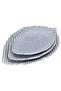 Al Saif Gallery Porcelain Serving Dish Set, Leaf Shape, 3 Pieces - White - 2