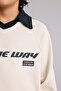 100% Cotton New Regular Fit Apaş Collar Slogan Printed Long Sleeve Polo T-Shirt for Boys G8016A826Sp - 5