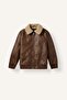 Polo Collar Plush Lining Zippered Coat for Boys E7380A825Au - 8