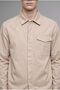 100% Cotton Single Pocket Hidden Placket Boxy Fit Basic Shirt Jacket F7124Ax26Au - 4