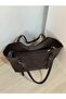 Soft Leather Women's Shoulder Bag with Belt Detail - 4