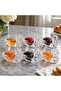 6 Crystal Sauce/Jam Dishes, Swan Shaped Small Serving Dishes (Not Glass) - 6