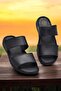 039 Daily Orthopedic Sole Genuine Leather Men's Slippers Puff Soft Inner Sole - 4