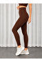 Sara Women's Brown Extra High Waist Wrap Tights - 2