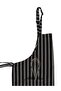 Strap Apron Black and White Striped - 3
