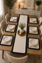 Plain Cream Runner 40 × 110 cm – Minimalist Tablecloth - 2